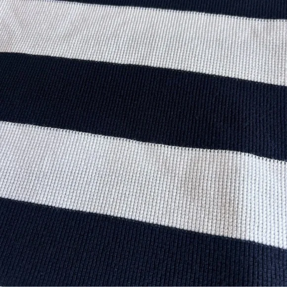 CYRUS Navy & White Striped Knit Top – Size Medium - Picture 3 of 7